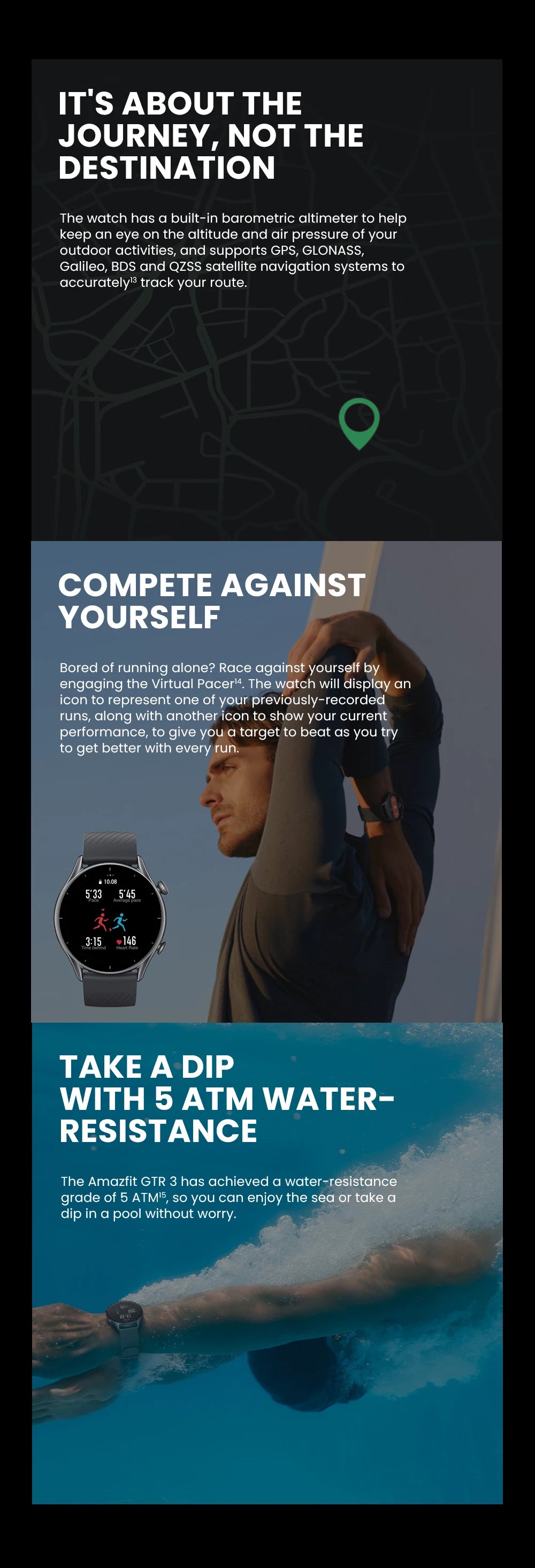 New Amazfit GTR 3 GTR3 GTR-3 Smartwatch 46mm Alexa Built-in Classic Navigation Crown Smart Watch 21-day Battery for IOS