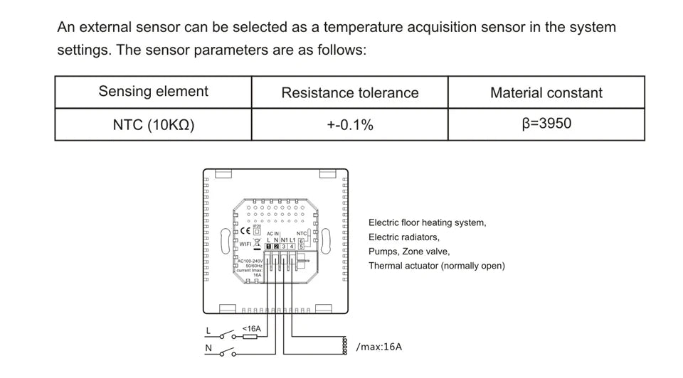 POER WiFi heating Smart Thermostat Temperature Controller for Gas Boiler Electric Underfloor Heating support Alexa 110-220v