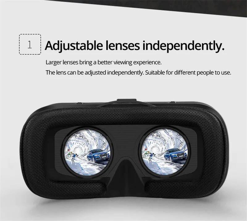 VR Shinecon 6.0 Casque Virtual Reality Glasses 3 D 3d Goggles Headset Helmet For iPhone Android Smartphone Smart Phone Viar Lens