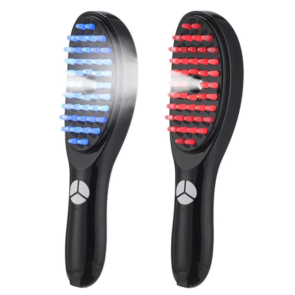 Electric Spray Massage Comb Anti Hair Loss Cordless Hair Growth 3 Mode Head Meridian Vibrater Massager Scalp Hair Oil Applicator