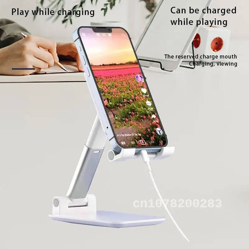 Lifting Folding Mobile Phone Bracket Desktop Live Shooting Tablet PC Portable Bed Head Adjustable Mobile Phone Bracket