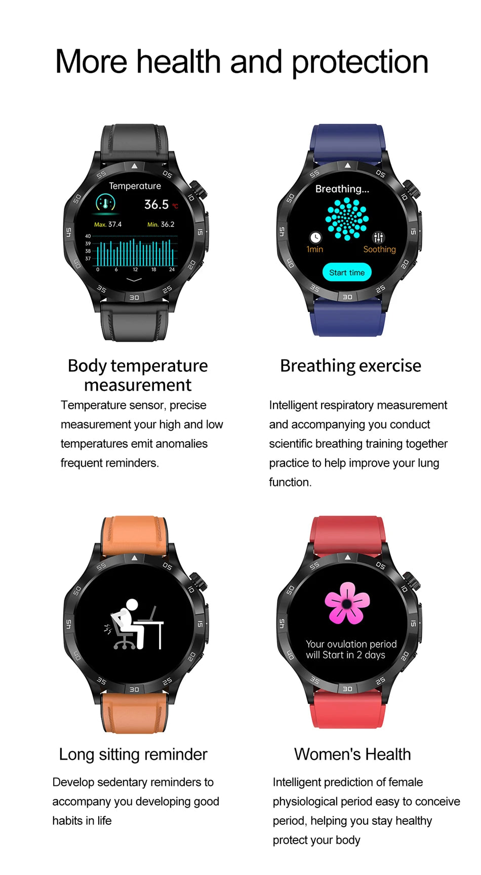 LIGE AI Medical Grade ECG+PPG Smart Watch Health Monitor Men Women Bracelet Bluetooth Call Waterproof Smartwatch For Android IOS