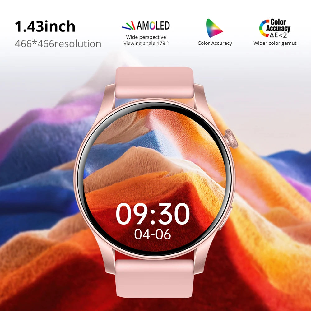 [2024 New] COLMI V73 Smartwatch AMOLED Display Bluetooth Calls Health Fitness Tracking Smart Watch for Men Women