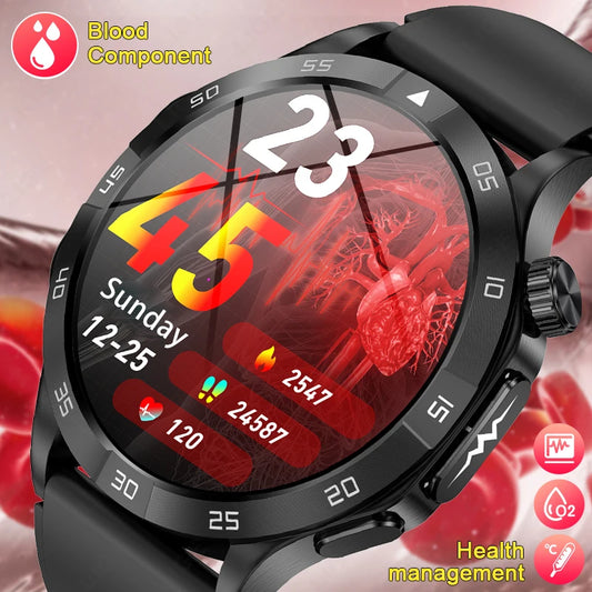 LIGE AI Medical Grade ECG+PPG Smart Watch Health Monitor Men Women Bracelet Bluetooth Call Waterproof Smartwatch For Android IOS