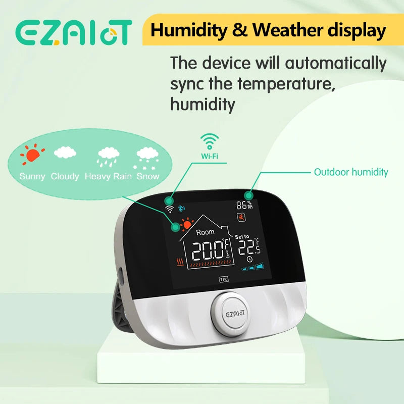 RF433 Wireless Thermostat WiFi for Floor Heating Water Gas Boiler Home Room Tuya Smart Programmable Temperature Controller