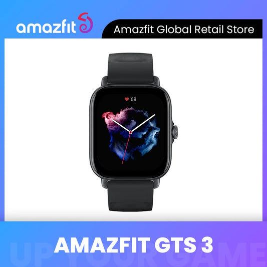 New Amazfit GTS 3 GTS3 GTS-3 42mm Smartwatch 5 Satellite Navigation Systems 150+ Sport Modes Smart watch For Andriod IOS