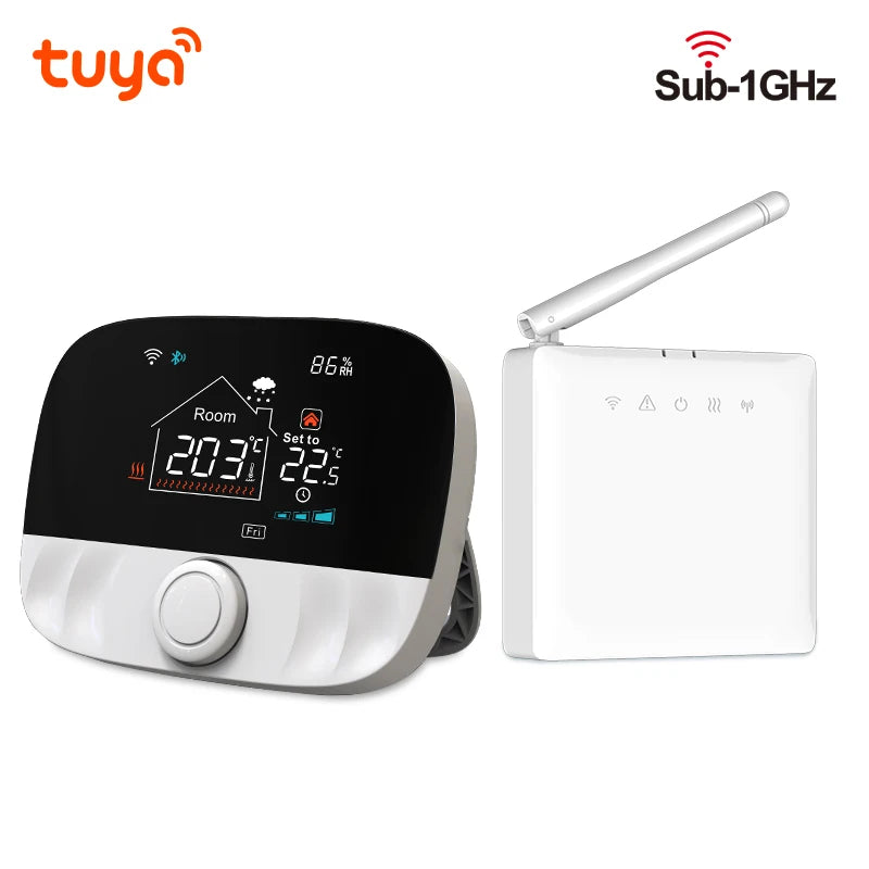 Tuya Smart Wifi Heating Thermostat Room Wireless  Boiler Heater Thermostat Battery Temperature Controller Alexa Google Home