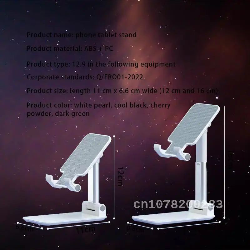 Lifting Folding Mobile Phone Bracket Desktop Live Shooting Tablet PC Portable Bed Head Adjustable Mobile Phone Bracket