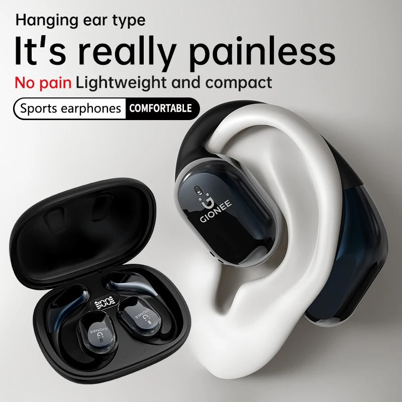 Gionee JL001 Open Ear Wireless Headphone Bluetooth Headset Bone Conduction Earphone Sports Waterproof Earbuds with Mic for Phone