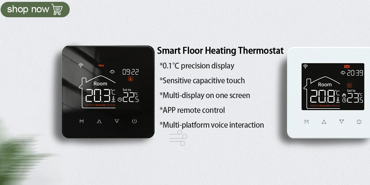 WiFi Heat Floor Programmable Thermostat 220V 16A Electric Home Underfloor Warm Heating Temperature Controller APP Remote Control