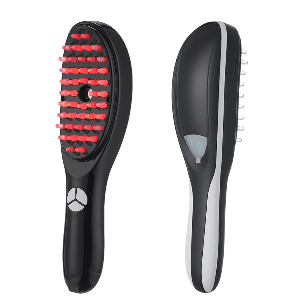 Electric Spray Massage Comb Anti Hair Loss Cordless Hair Growth 3 Mode Head Meridian Vibrater Massager Scalp Hair Oil Applicator