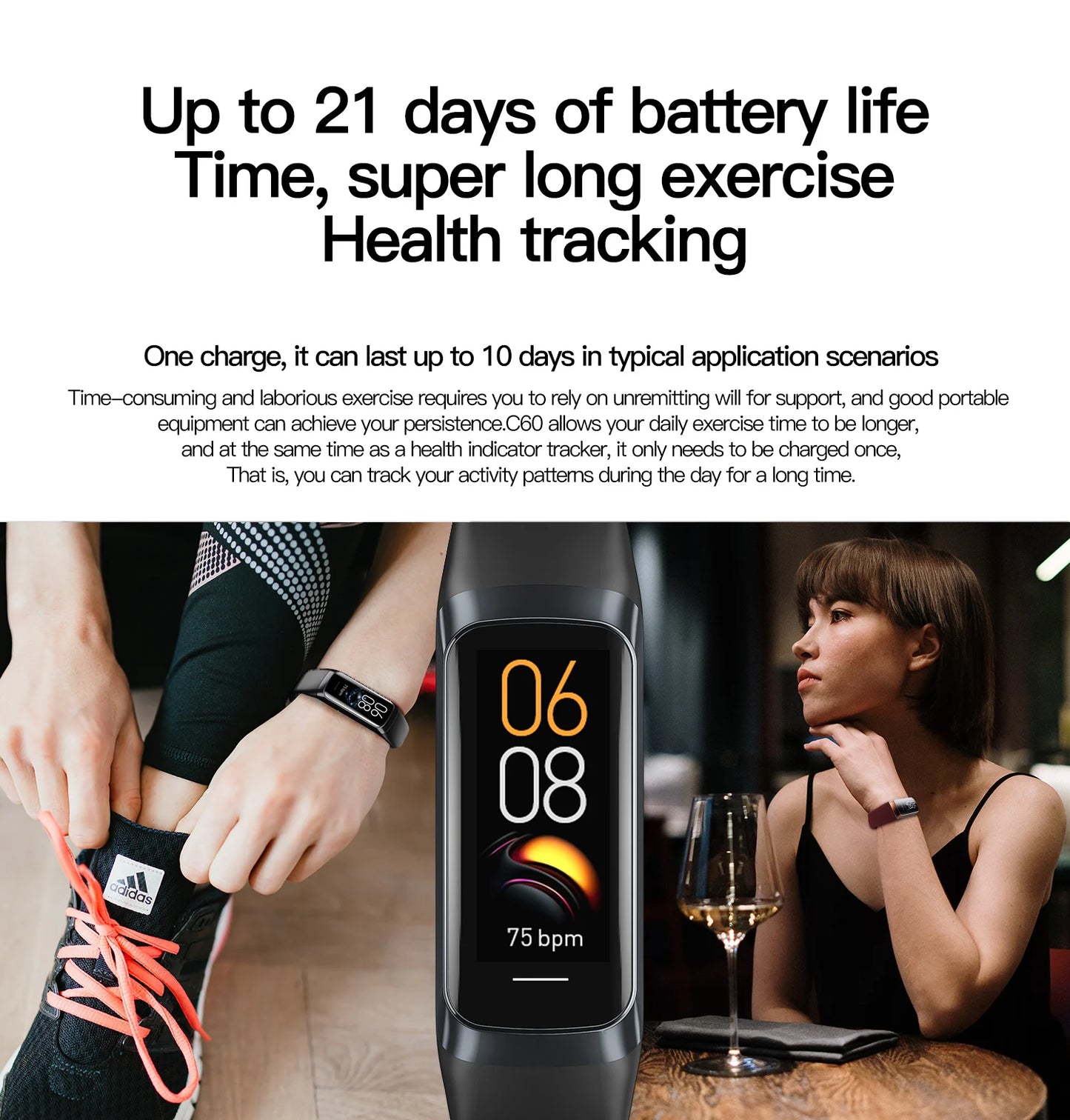 1.1'' AMOLED Men Smart Watch Body Temperature Monitor Fitness Clock Sports Waterproof Smartwatch Band for Women IOS Android 2023