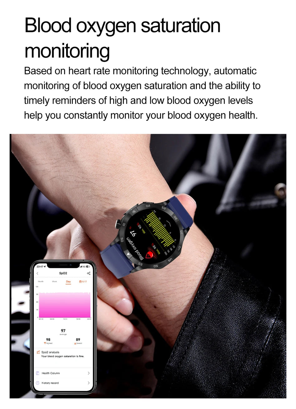 LIGE AI Medical Grade ECG+PPG Smart Watch Health Monitor Men Women Bracelet Bluetooth Call Waterproof Smartwatch For Android IOS