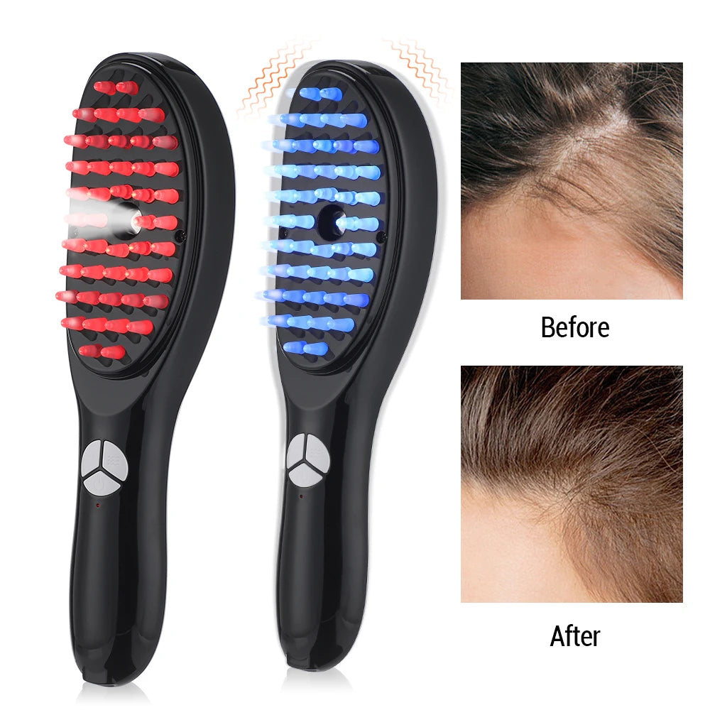 Electric Spray Massage Comb Anti Hair Loss Cordless Hair Growth 3 Mode Head Meridian Vibrater Massager Scalp Hair Oil Applicator