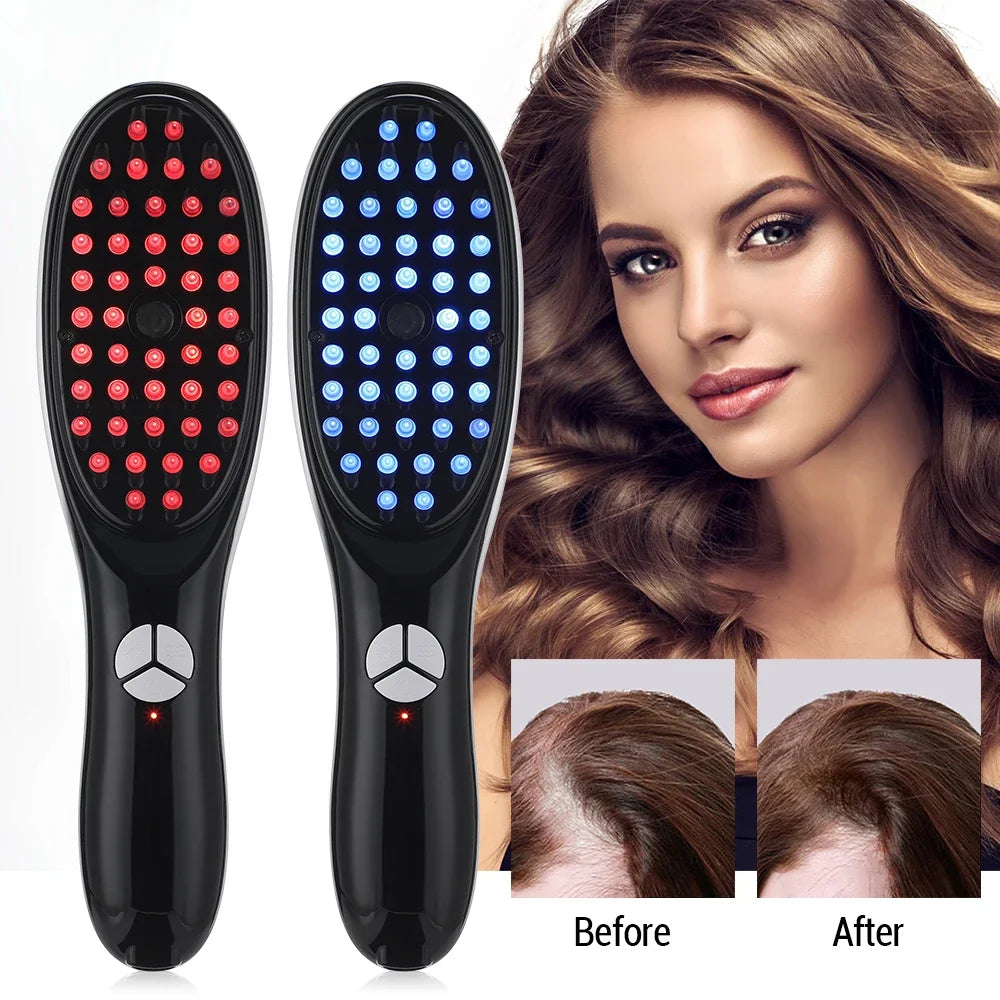 Electric Spray Massage Comb Anti Hair Loss Cordless Hair Growth 3 Mode Head Meridian Vibrater Massager Scalp Hair Oil Applicator