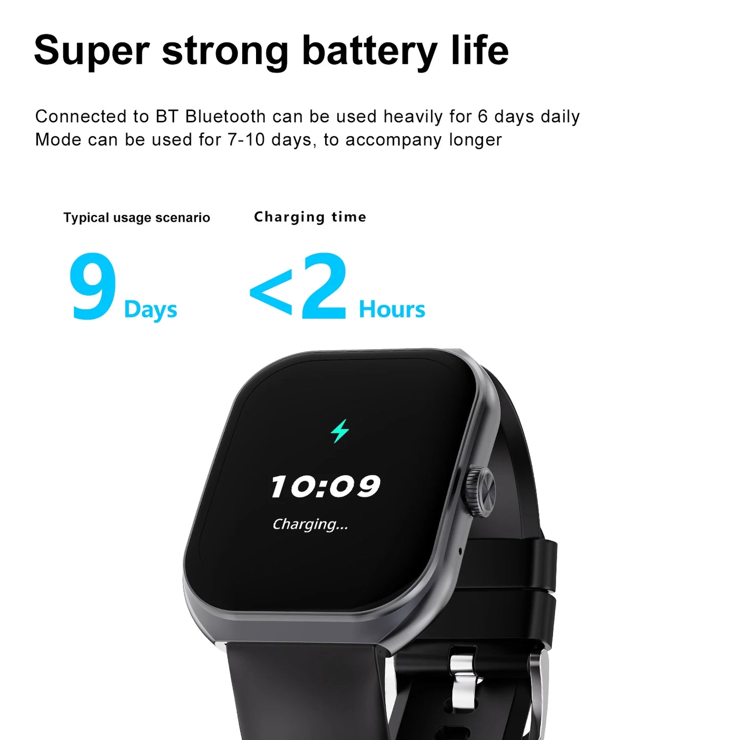 2024 New 2.1-inch UHD Bluetooth Calling Smartwatch Watch 220mah battery capacity IP68 Professional waterproof for Android iOS