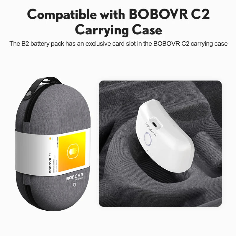 BOBOVR M2 Pro Strap with Battery For Oculus Quest 2 VR Headset Halo Strap Battery Pack C2 Carry Case F2 Fan For Quest2 Accessory